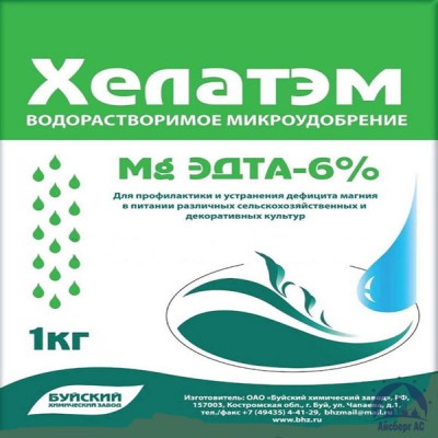 Удобрение ХЕЛАТЭМ Mg 6 Mg EDTA (ЭДТА) 6% купить в Минске