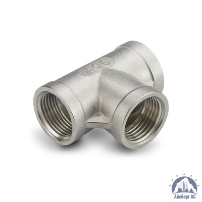 Тройник нержавеющий ВР-ВР-ВР DN 65 2 1/2" 76,1 мм AISI 304 купить в Минске