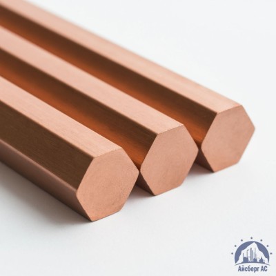 Шестигранник медный 100 мм М2 ГОСТ 1535-2016 купить в Минске