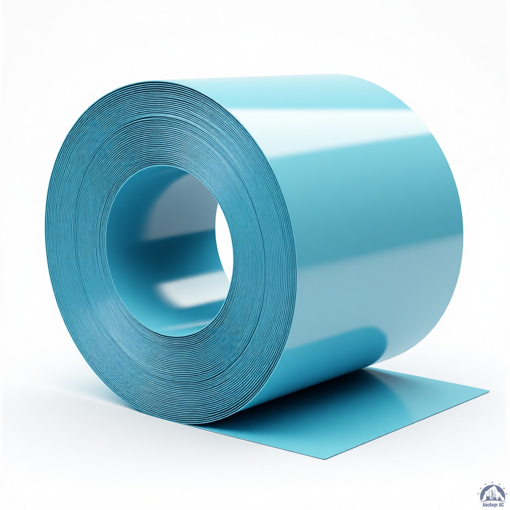 Рулон с полимерным покрытием 0,35х1250 мм RAL 5012