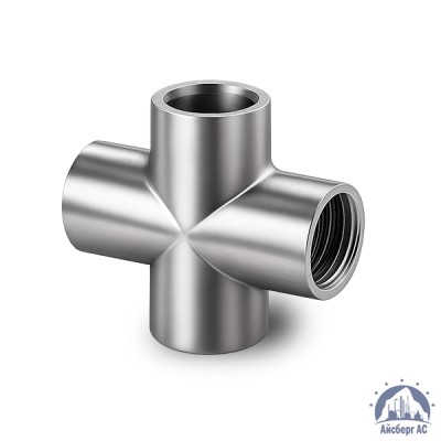 Крестовина нержавеющая DN 15 1/2" 21,3 мм AISI 304 ВР-ВР-ВР-ВР купить в Минске