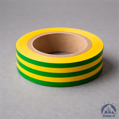 Лента изоляционная ПВХ (Полимерпак) 15 мм жёлто-зеленая купить в Минске