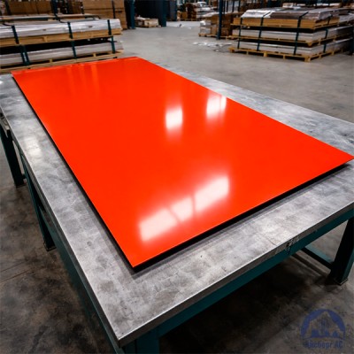 Лист с полимерным покрытием 0,35х1250х2500 мм RAL 2001 купить в Минске