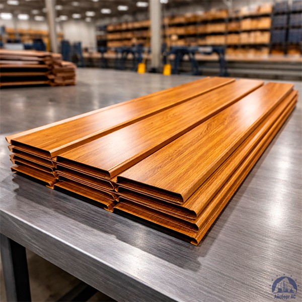 Металлический сайдинг золотой дуб 176х0,45х14,5х500 мм